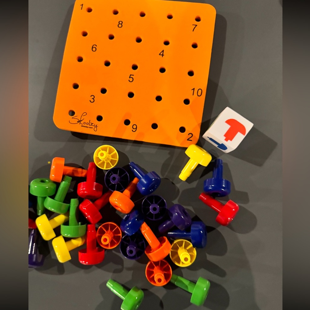 Skoolzy Pegs Stacking Lacing Fine Motor Occupational Therapy Toy Special Needs